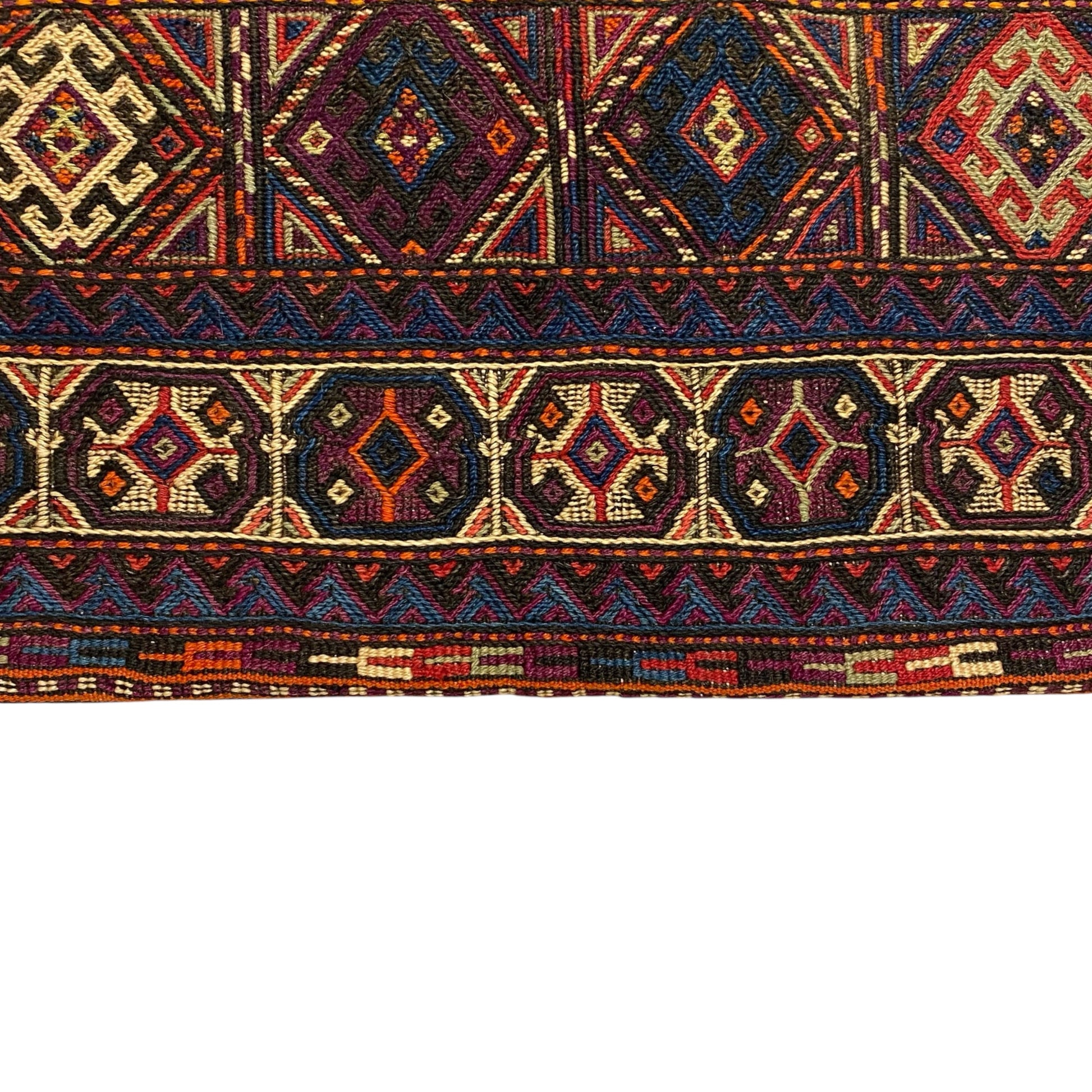 3'x4' Quchan Kurdish Jijim Kilim Dowry Bag - Kilim Art Gallery