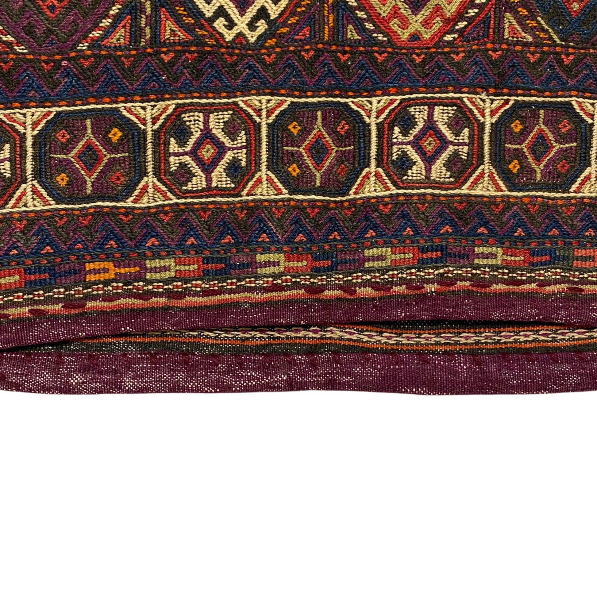 3'x4' Quchan Kurdish Jijim Kilim Dowry Bag - Kilim Art Gallery