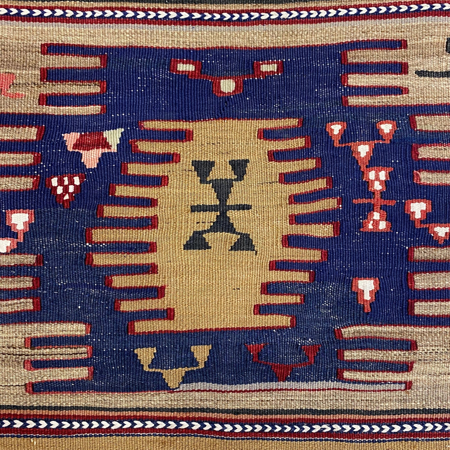 3'x7' Central Anatolian Cappadocia Kilim Rug - Kilim Art Gallery