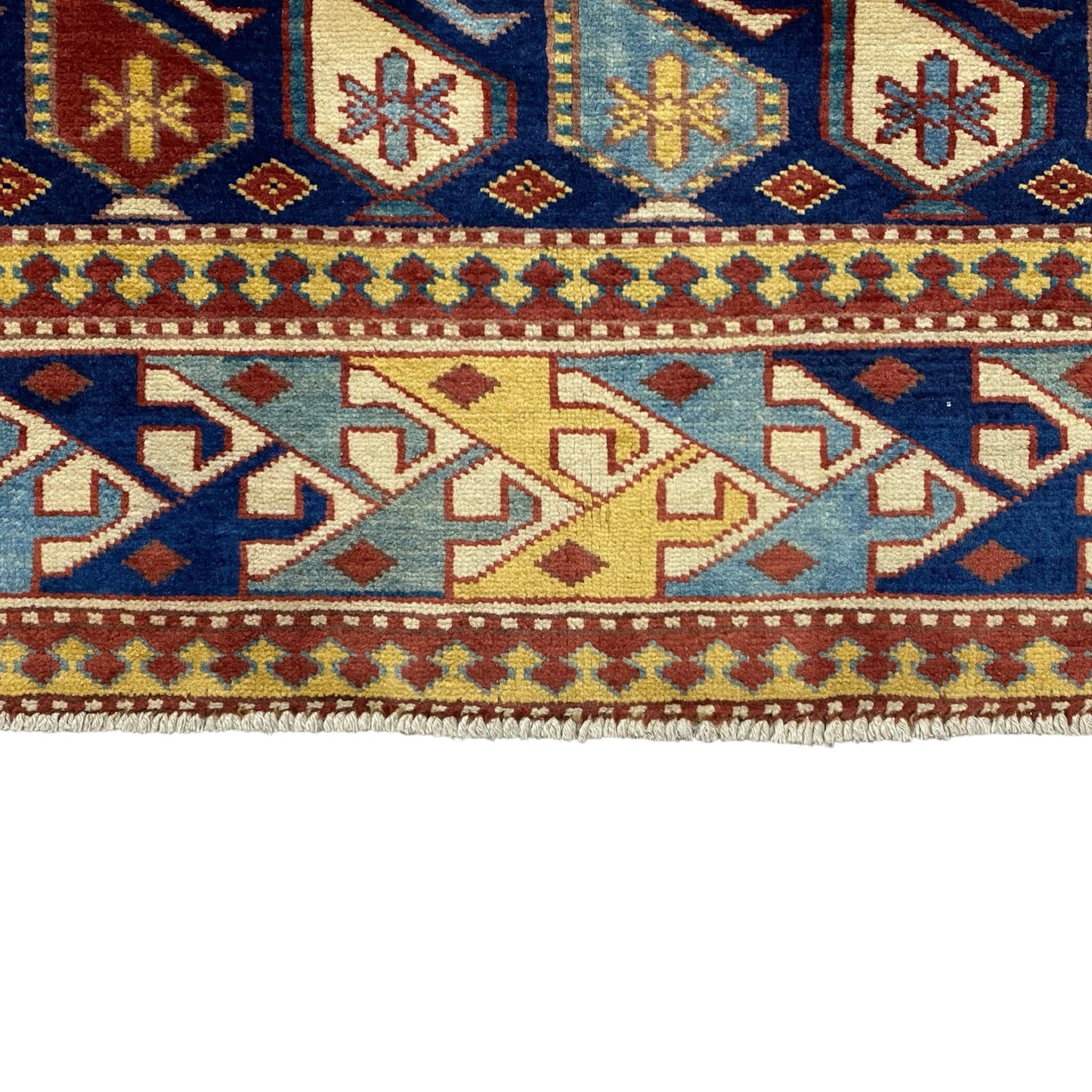 4' x 6' Boteh Design Navy Blue Caucasian Schirvan Rug - Kilim Art Gallery