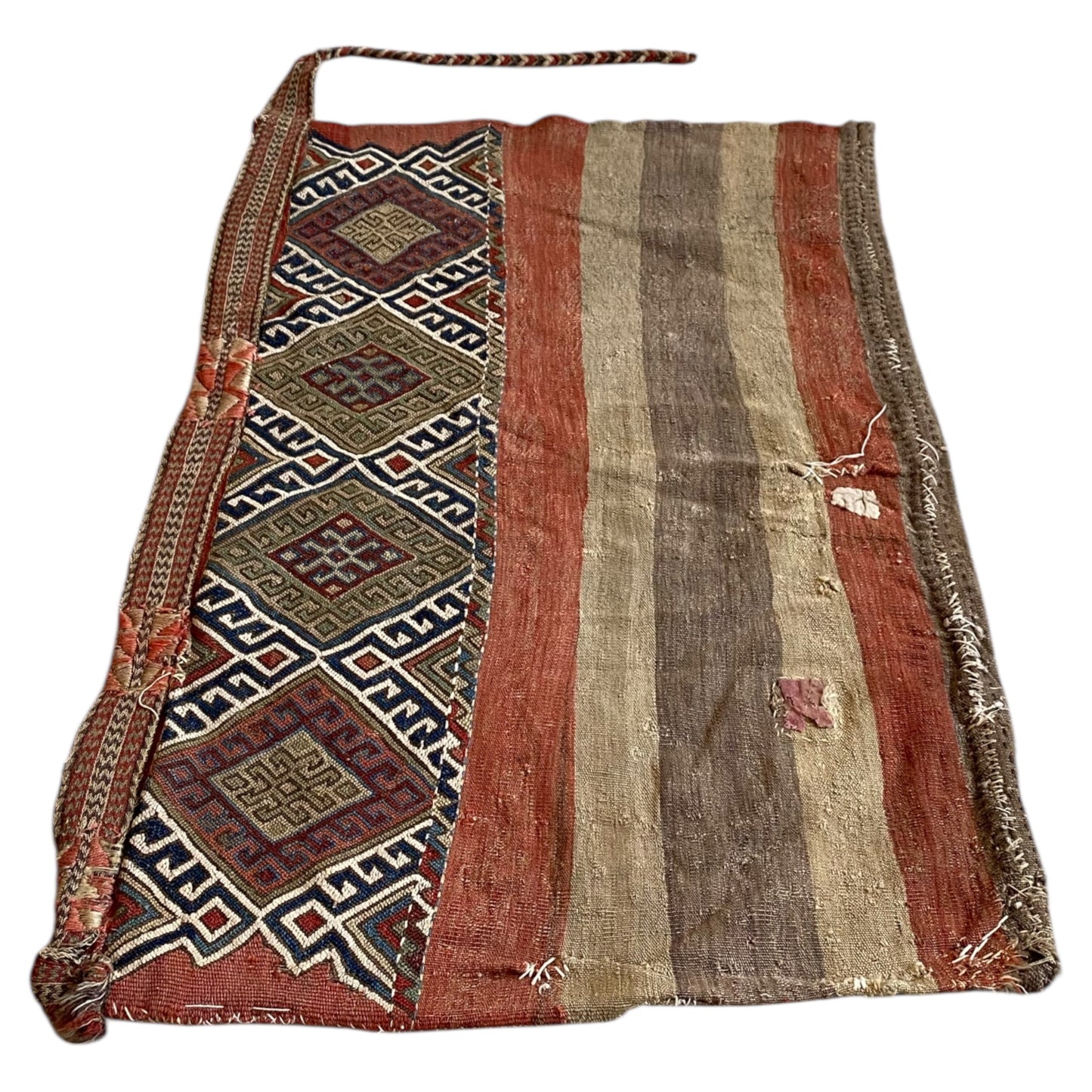 Early Anatolian Ala Chuval Kilim Soumak Rug