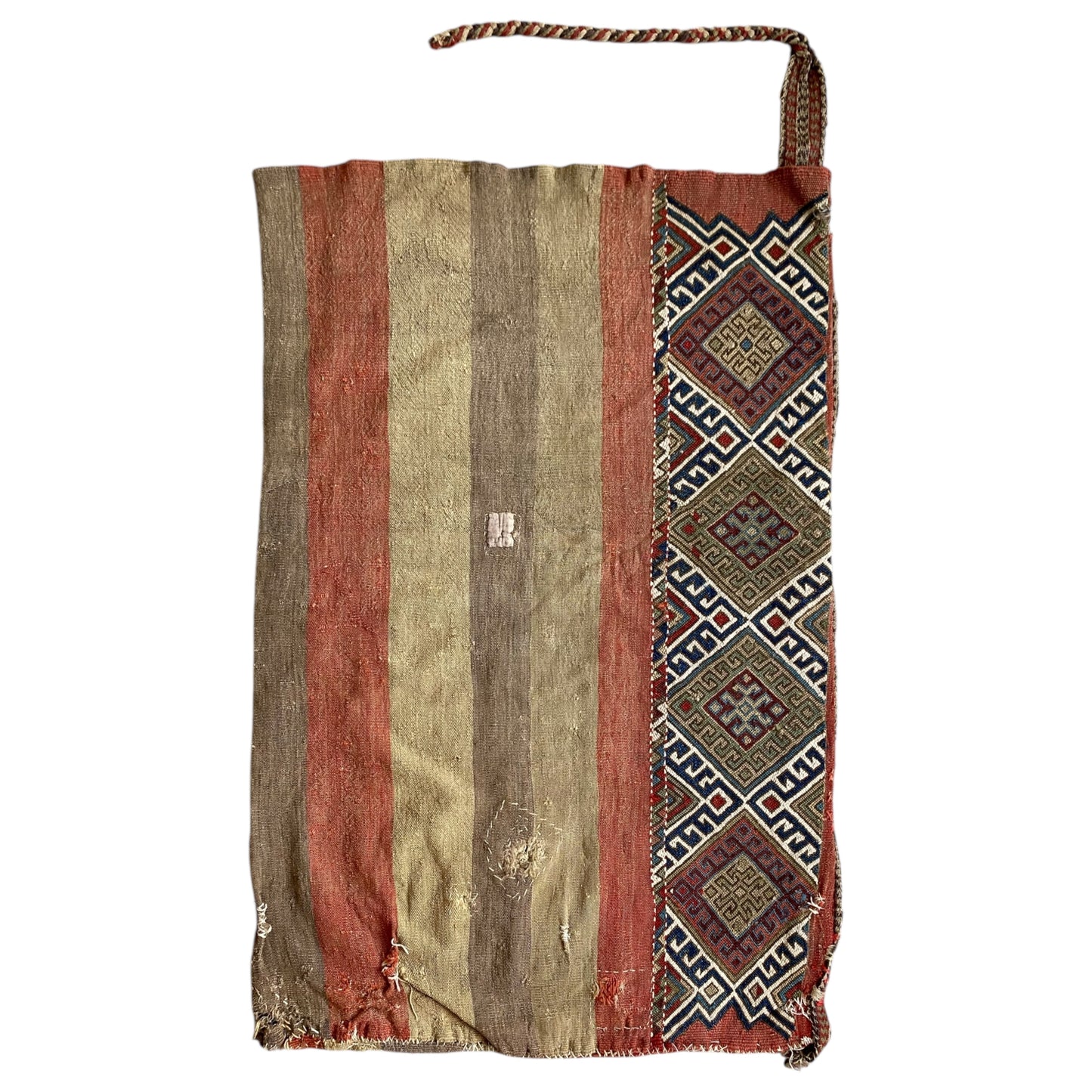 Early Anatolian Ala Chuval Kilim Soumak Rug