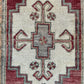 Vintage Turkish Oushak Carpet Bath Mat