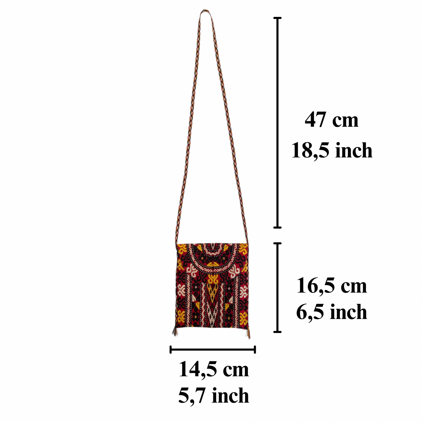 Tekke Turkoman Embroidered Bag Case Pouch Purse