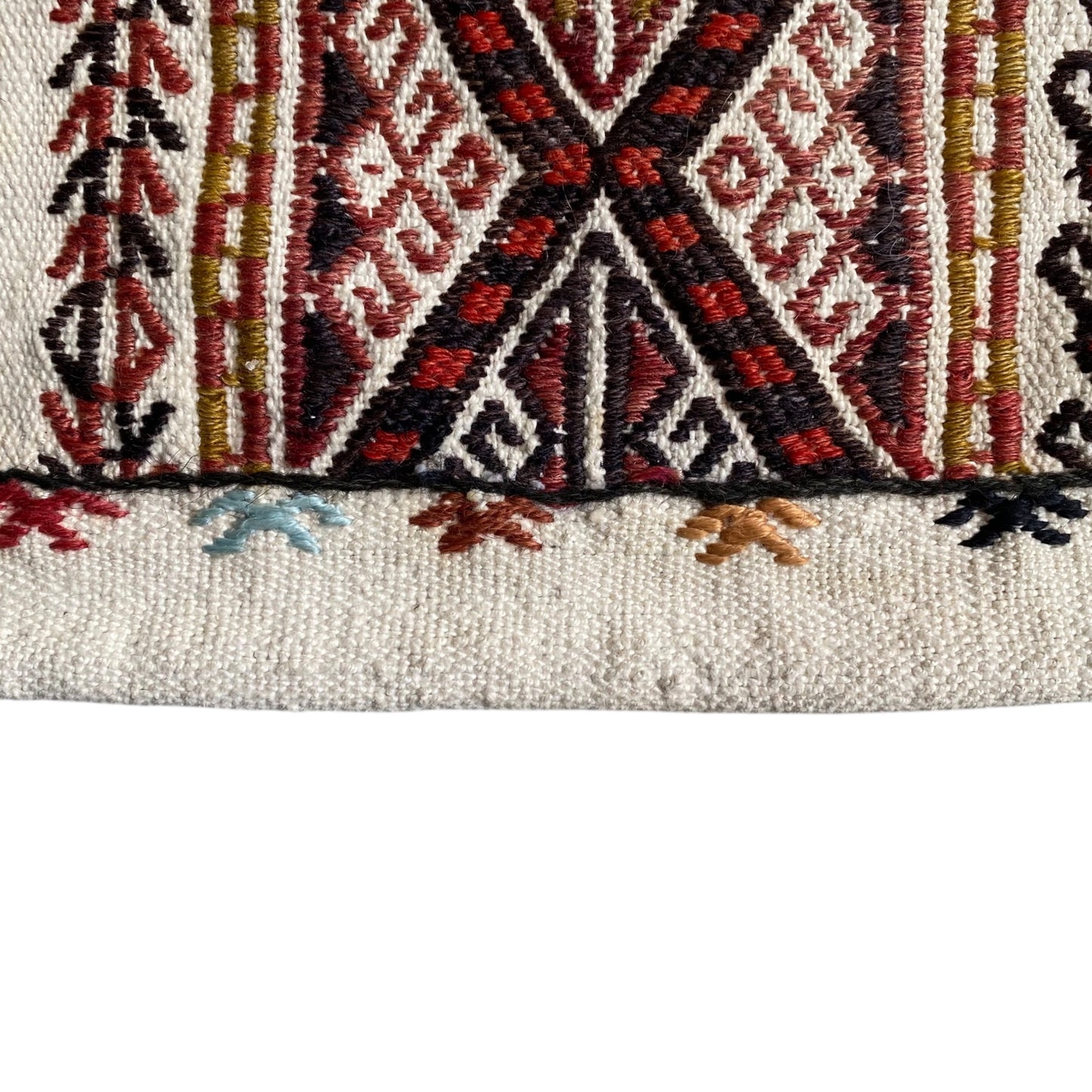 White Minimalist Kilim Rug Sofra