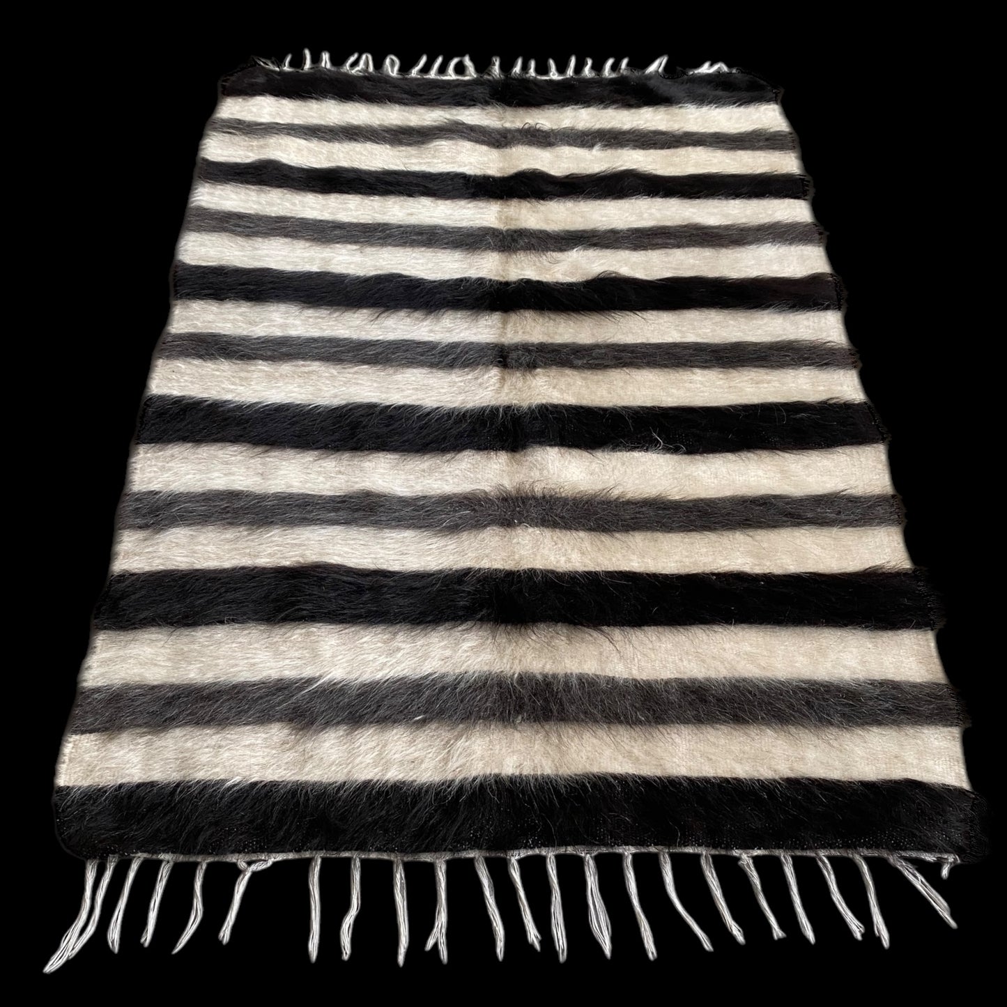 Best Quality Angora Mohair Turkish Siirt Blanket Kilim Rug