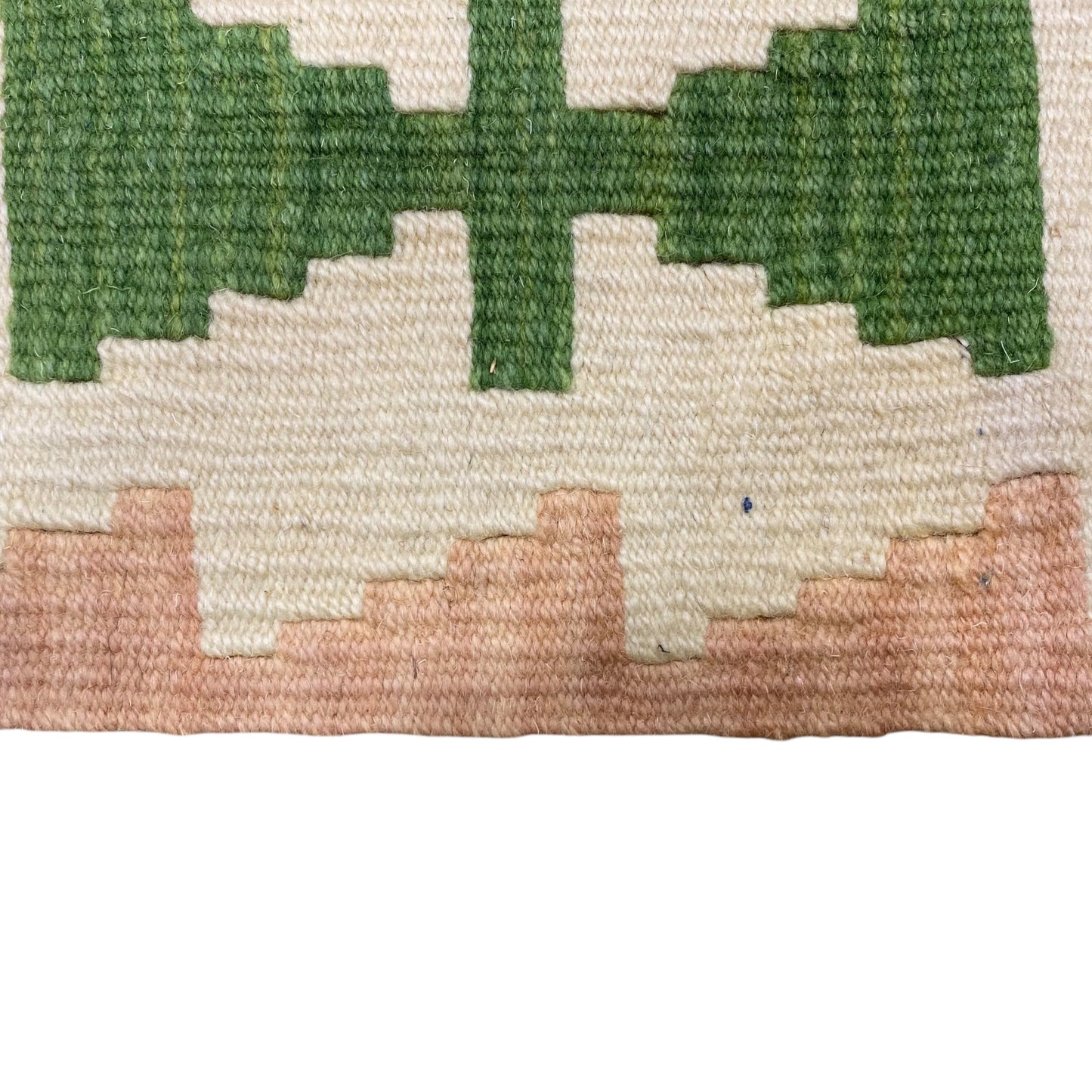 Green Hands on Hips Design Turkish Kayseri Kilim Rug 3'x4'