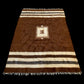 Brown Angora Mohair Siirt Blanket Kilim Rug