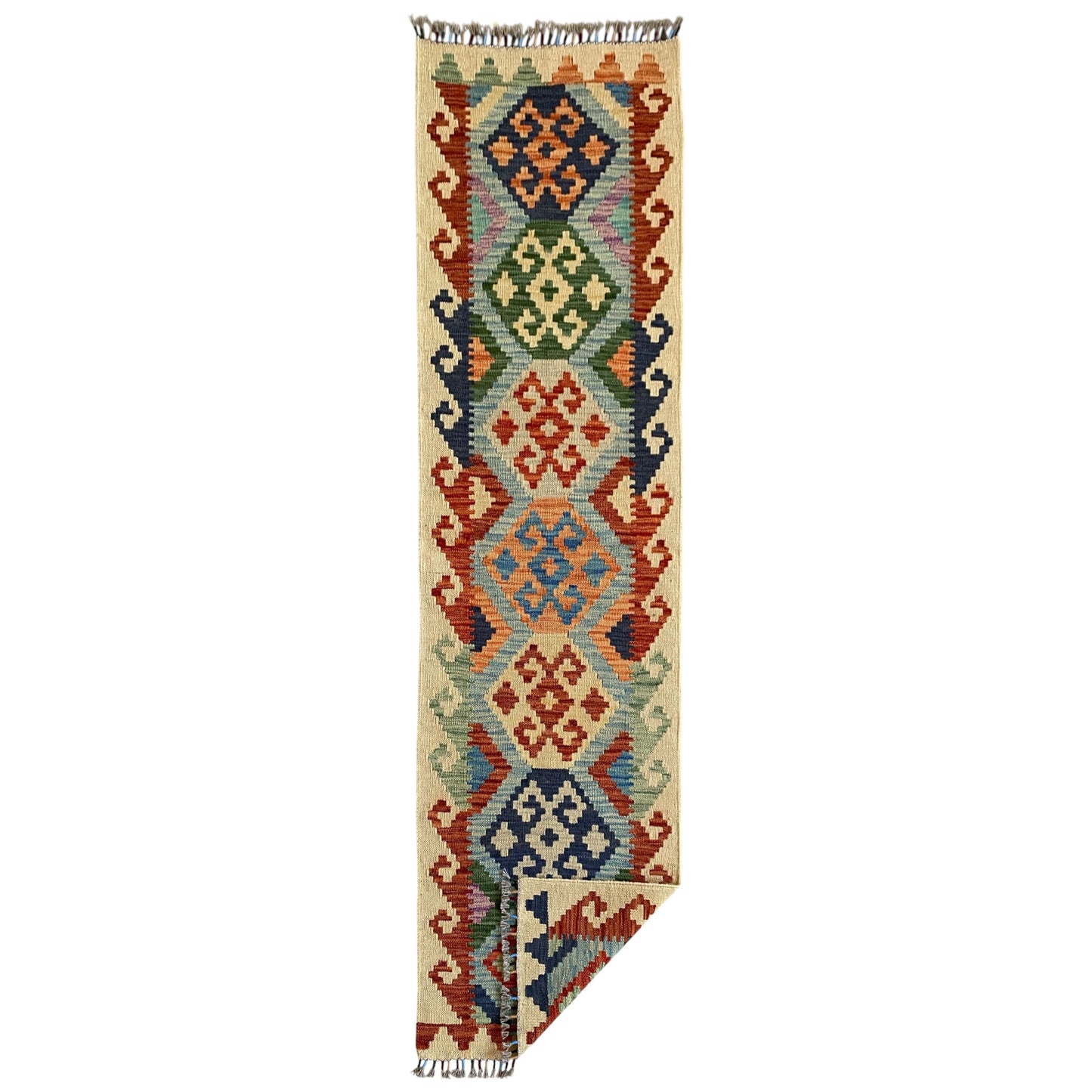 Turquoise Blue Kilim Runner Rug