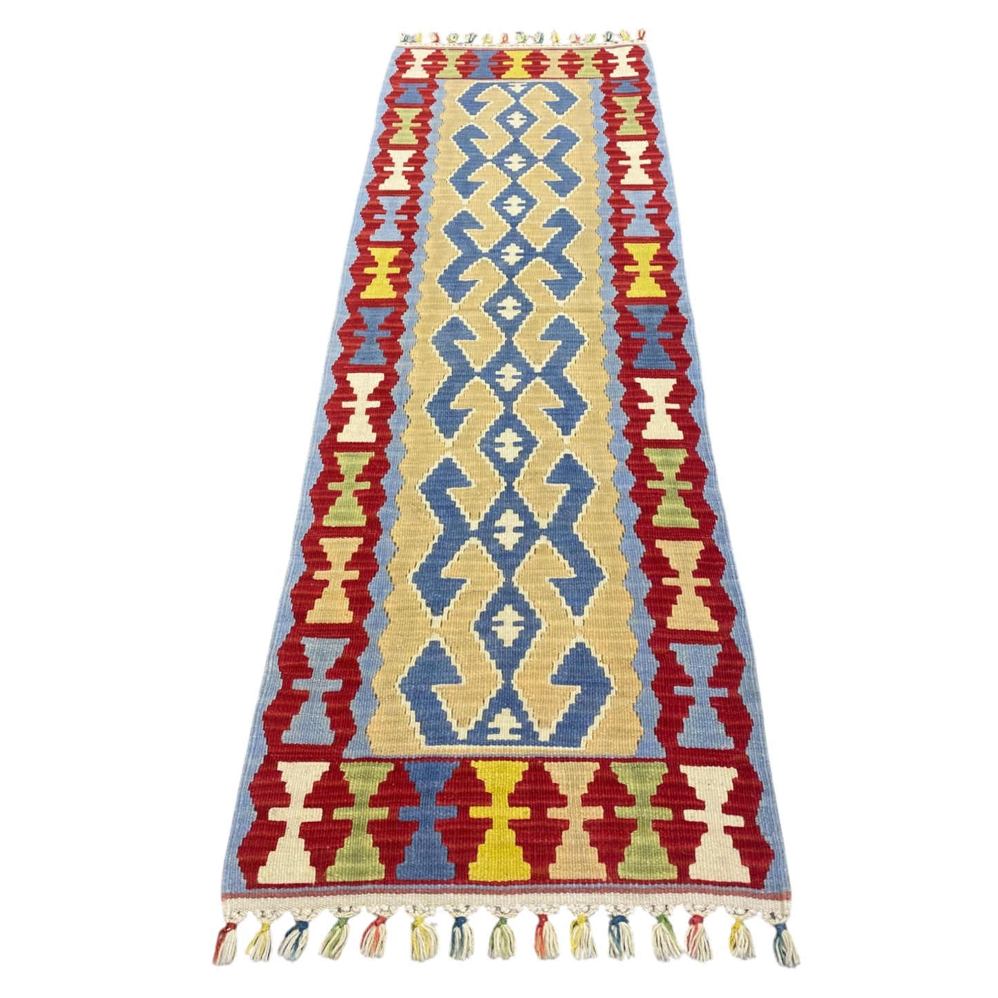 Narrow Turkish Kilim Runner Rug