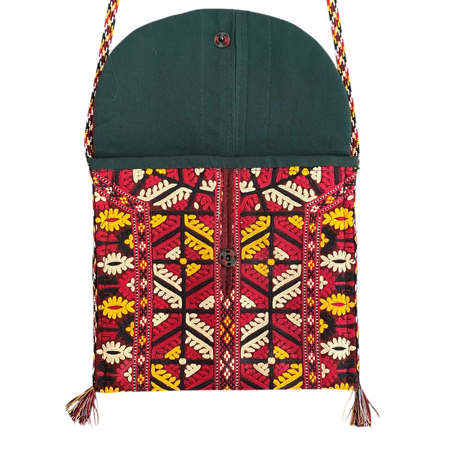 Central Asian Embroidered Colorful Ethnic Sling Bag