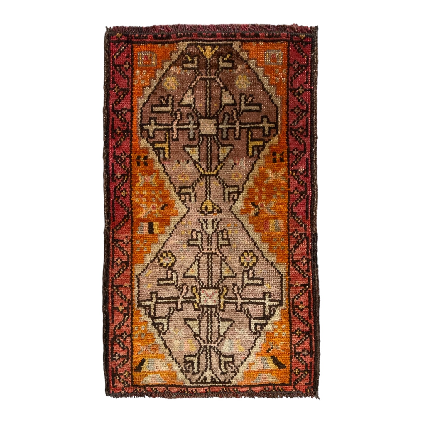 Vintage Small Size Turkish Carpet Rug