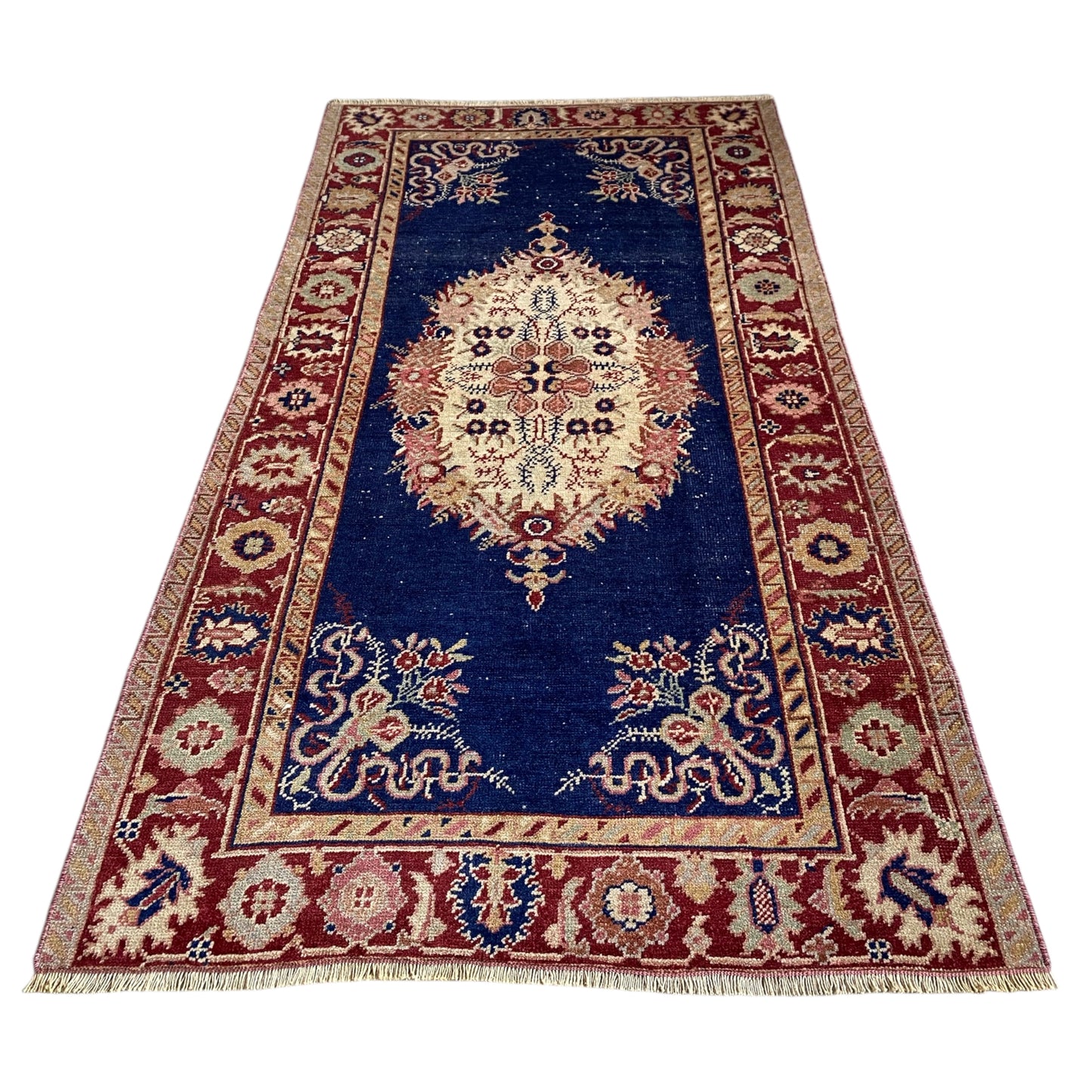 Navy Blue Turkish Güney Carpet Rug