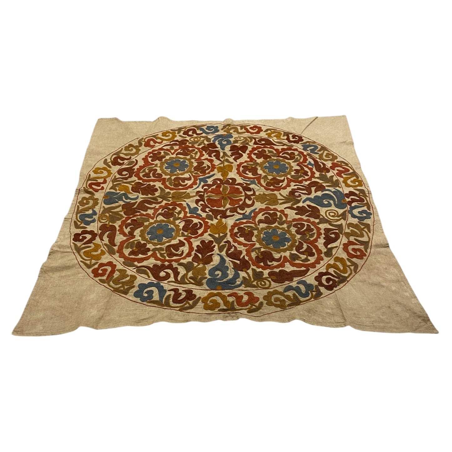 4'x4' Suzani Round / Square Table Cover - Kilim Art Gallery