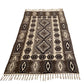 4'x6'Natural Undyed Wool Kilim Rug - Kilim Art Gallery