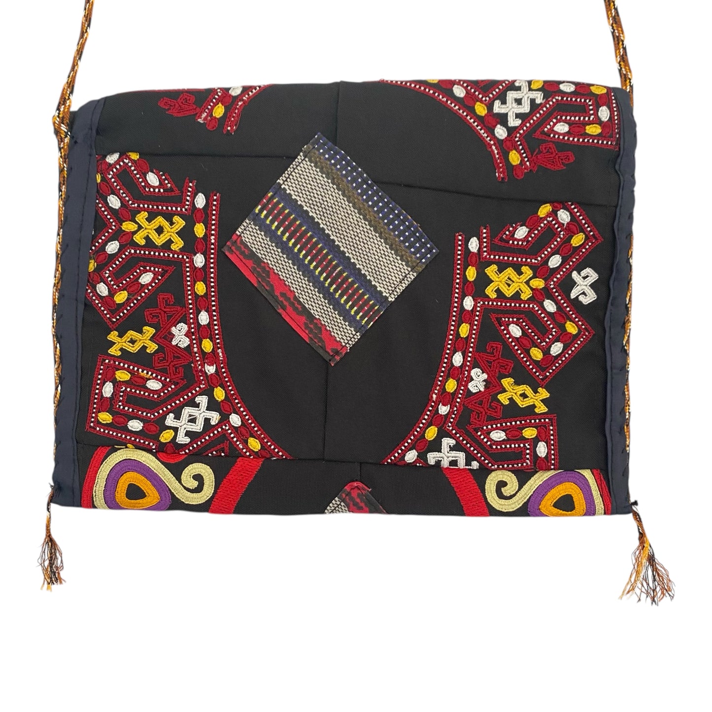 Turkmen Embroidered Boho Small Bag Case Pouch Purse