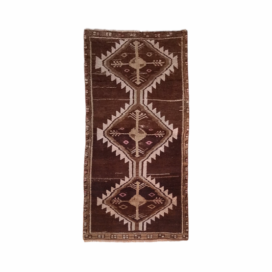 Vintage Tribal Kurdish Rug