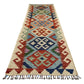 Turquoise Blue Kilim Runner Rug
