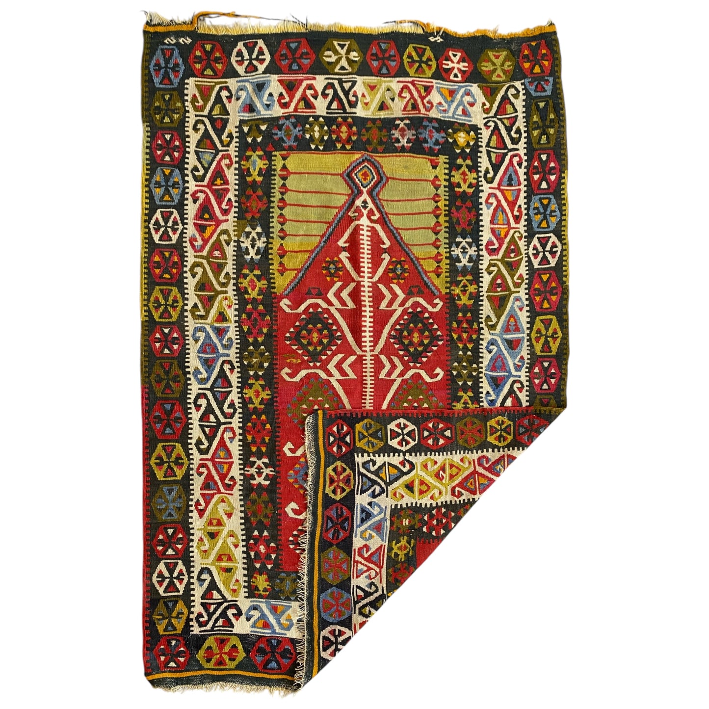 Collectable Gömürgen Kelim Rug カイセリ ギョムルゲン キリム