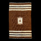 Brown Angora Mohair Siirt Blanket Kilim Rug