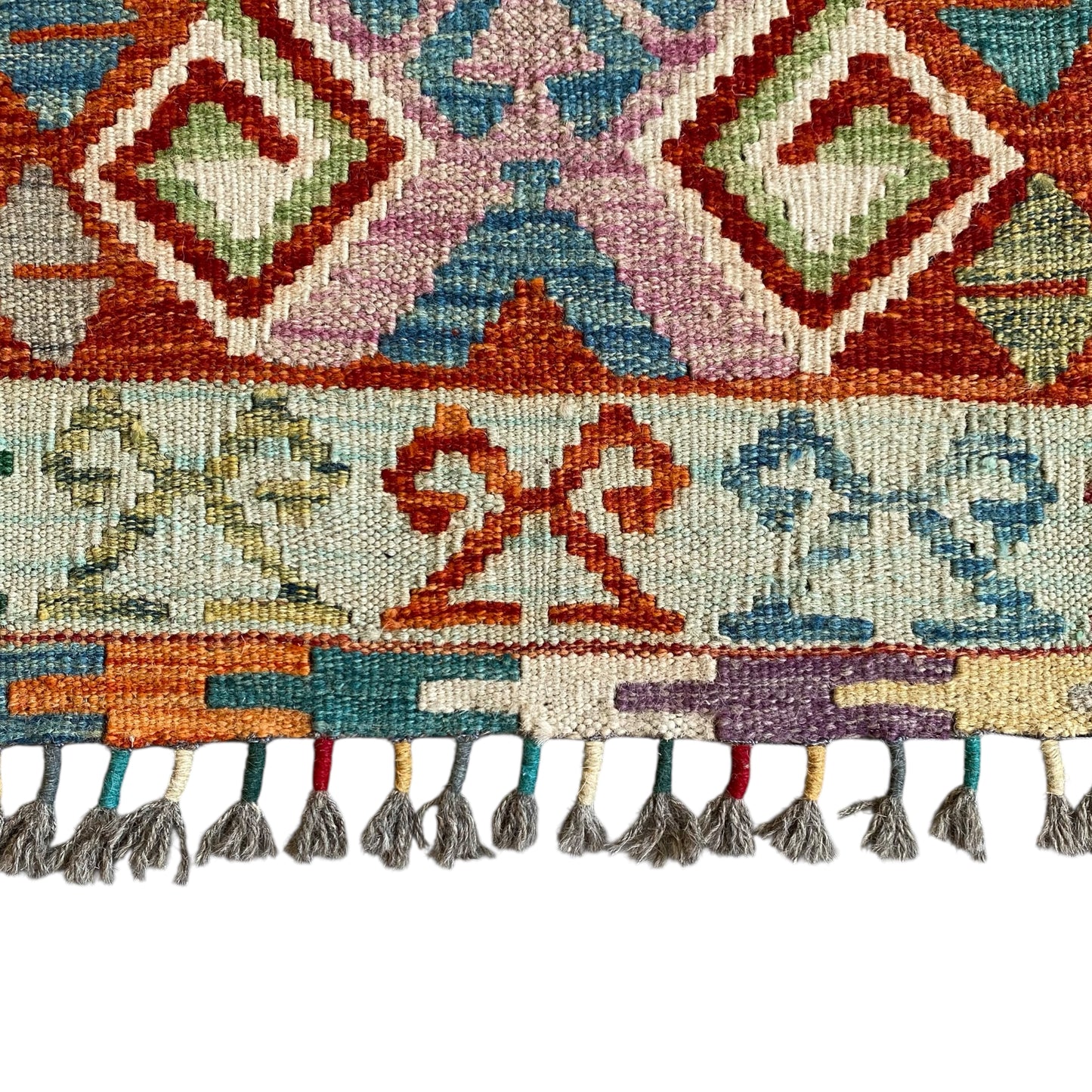 Hands on Hips Design Tribal Kilim Rug