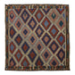 5'x5' Vintage Square Turkish Nomadic Bergama Cicim Kilim Rug - Kilim Art Gallery
