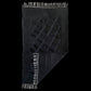 Black Angora Mohair Turkish Siirt Blanket Kilim Rug