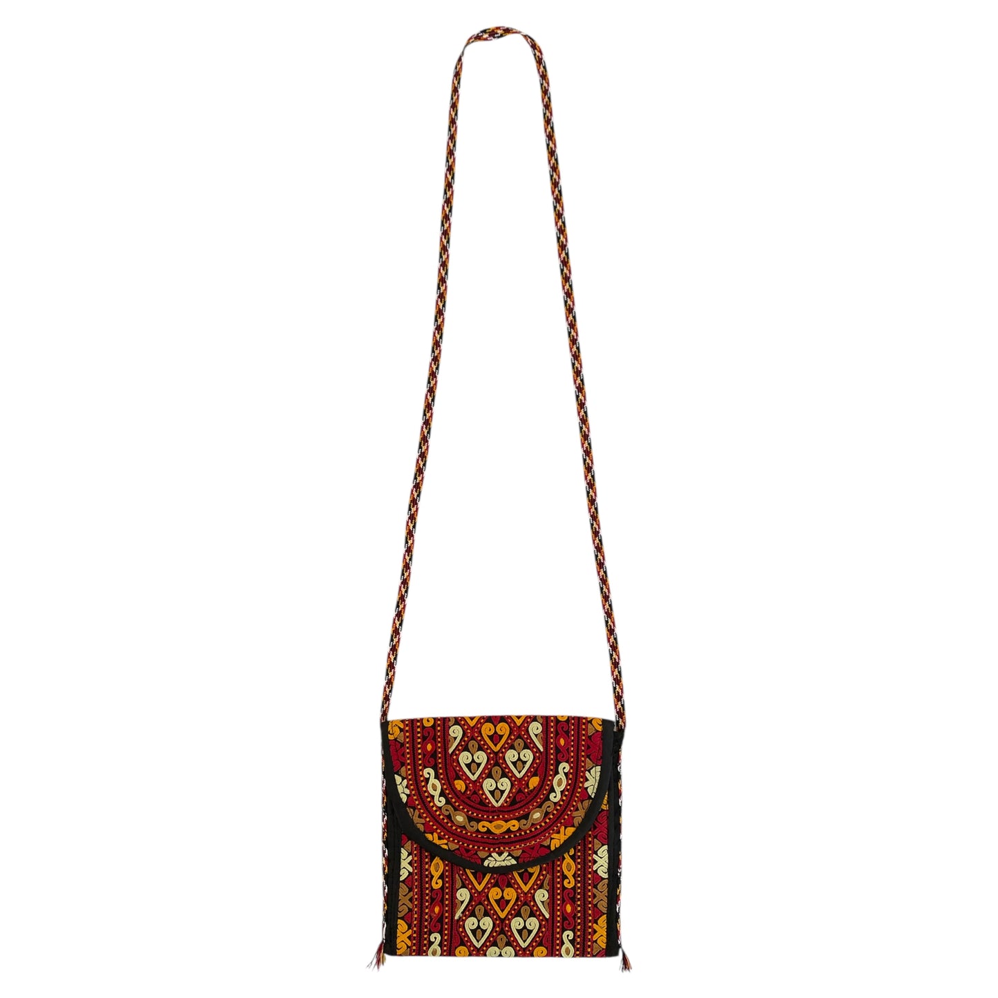 Amu Derya Embroidered Textile Bag Pouch Purse