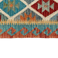 Geometric Design Hand Woven Wool Nomadic Tribal Kelim Rug