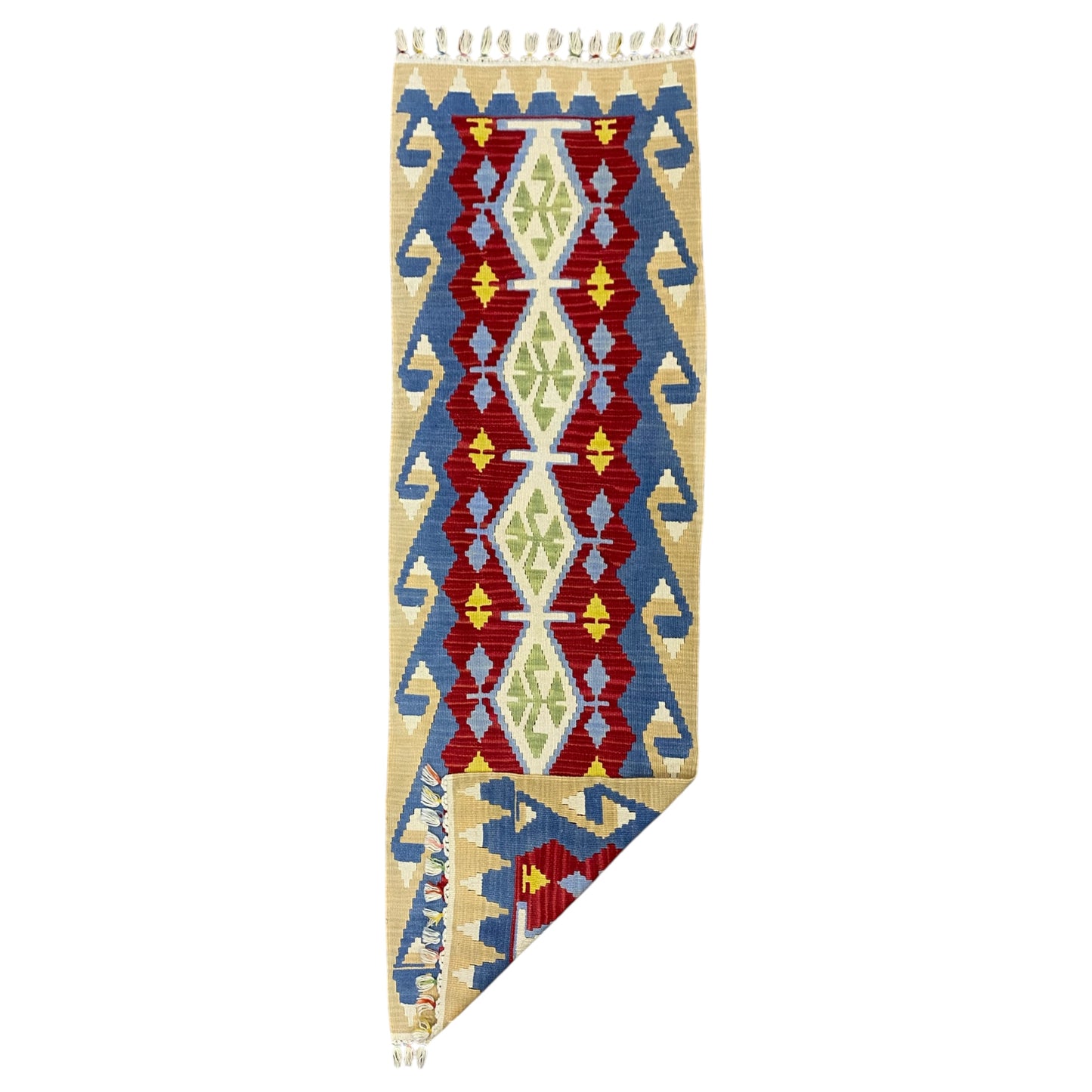 Turkish Wool Kilim Runner Rug