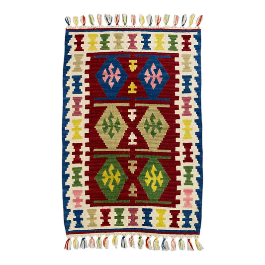 New Wool Handmade Turkish Kilim Rug