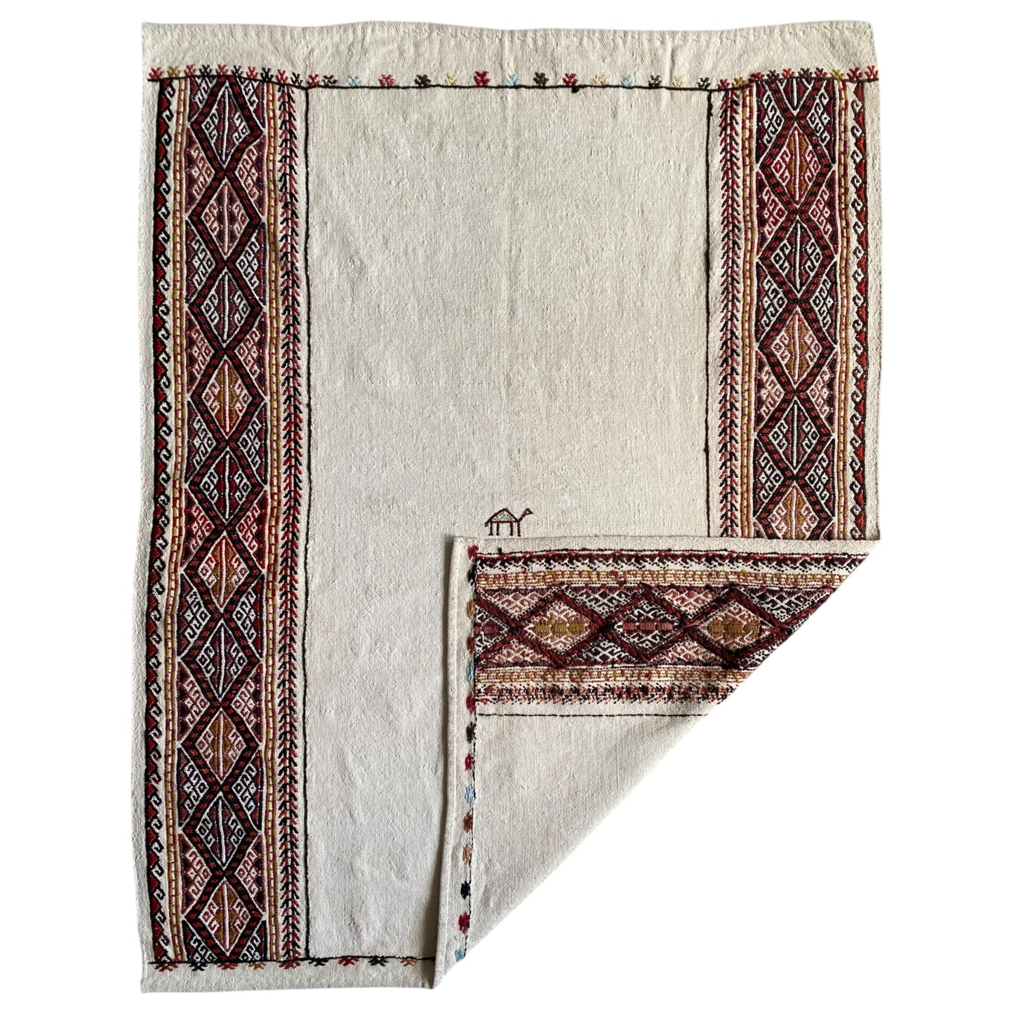 White Minimalist Kilim Rug Sofra