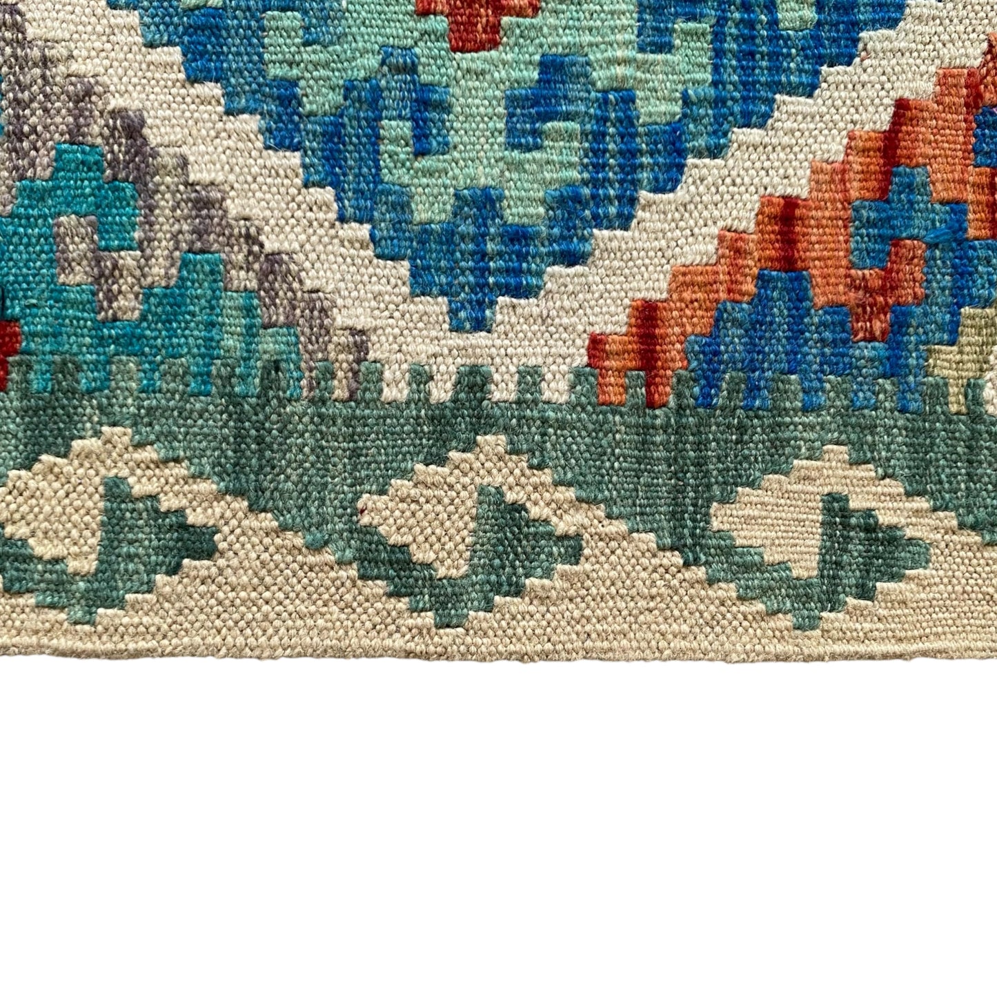 Blue 5 Ft Kilim Runner Rug