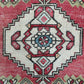 Vintage Turkish Oushak Carpet Doormat