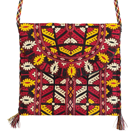 Central Asian Embroidered Colorful Ethnic Sling Bag