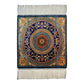 Small Navy Blue Modal Silk Carpet Rug