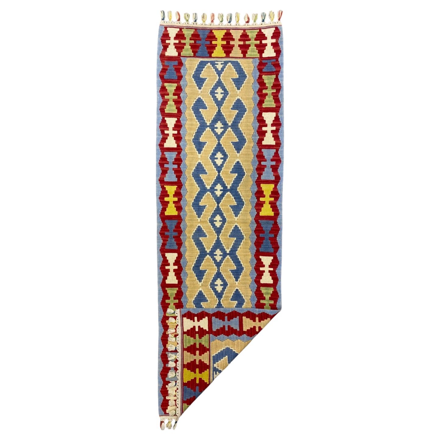 Narrow Turkish Kilim Runner Rug