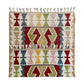 Ram's Horn Design Turkish Kayseri Kilim Rug