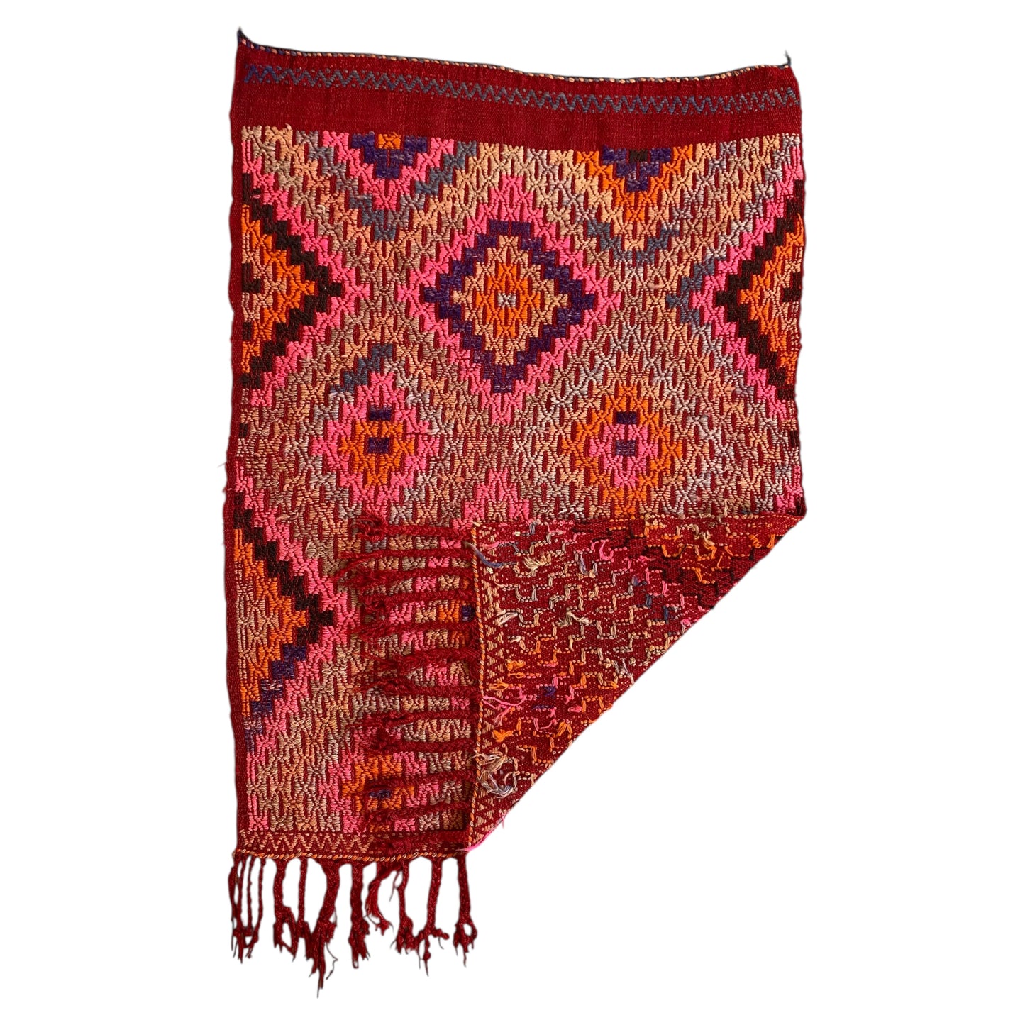 Pink Adana Cicim Kilim Rug