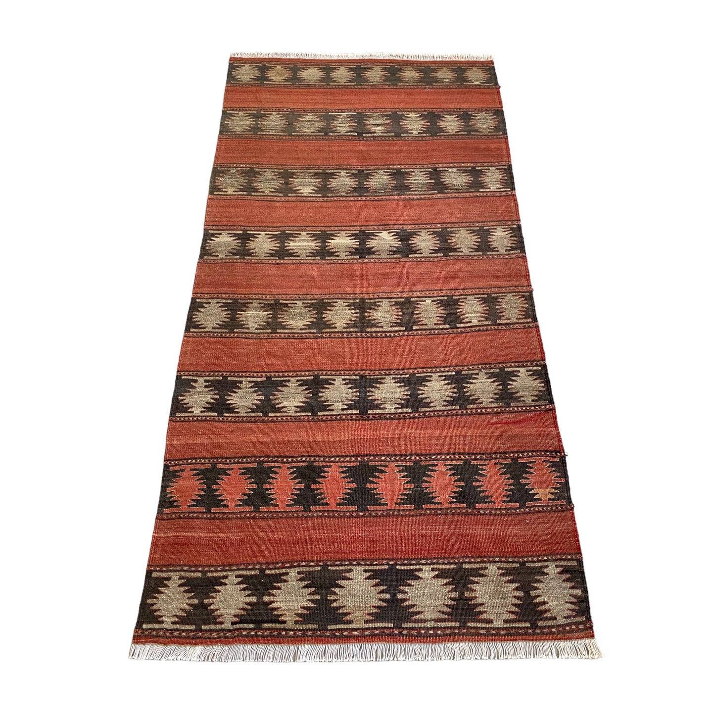 Bold Primitive Central Anatolian Avsar Kilim