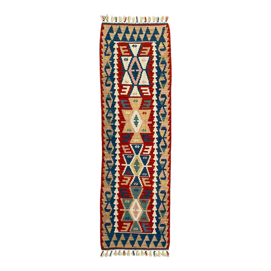 Alfombra turca Kayseri Kilim Runner de 2'x6'