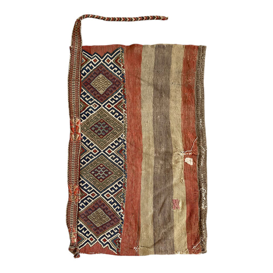 Early Anatolian Ala Chuval Kilim Soumak Rug