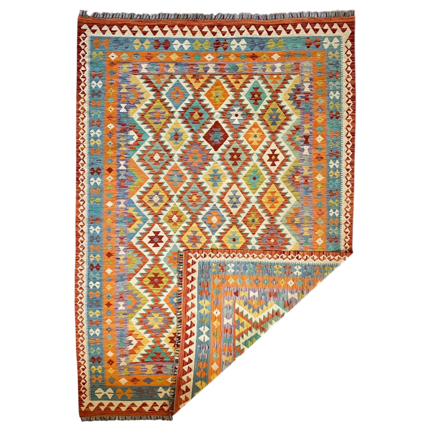 7'x10' Tribal Area Kilim Rug - Kilim Art Gallery