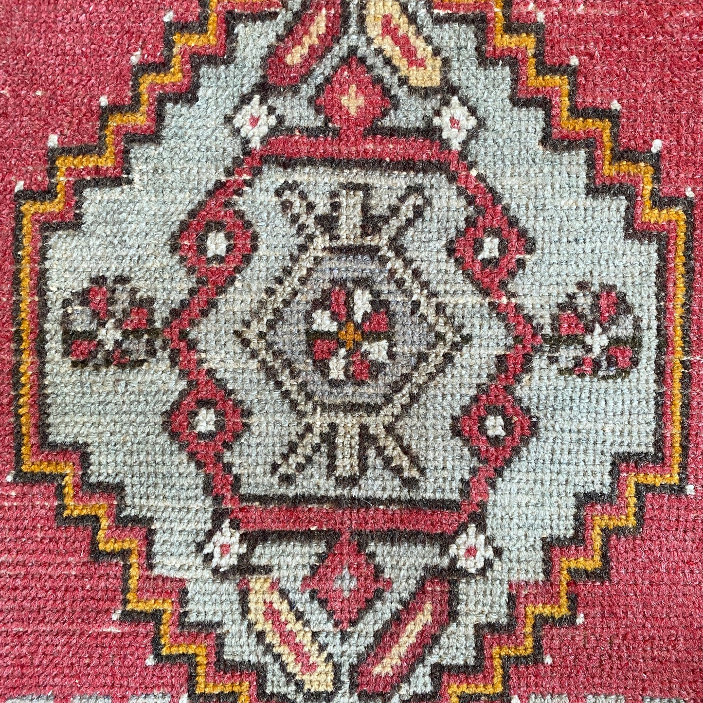 Small Vintage Turkish Rug