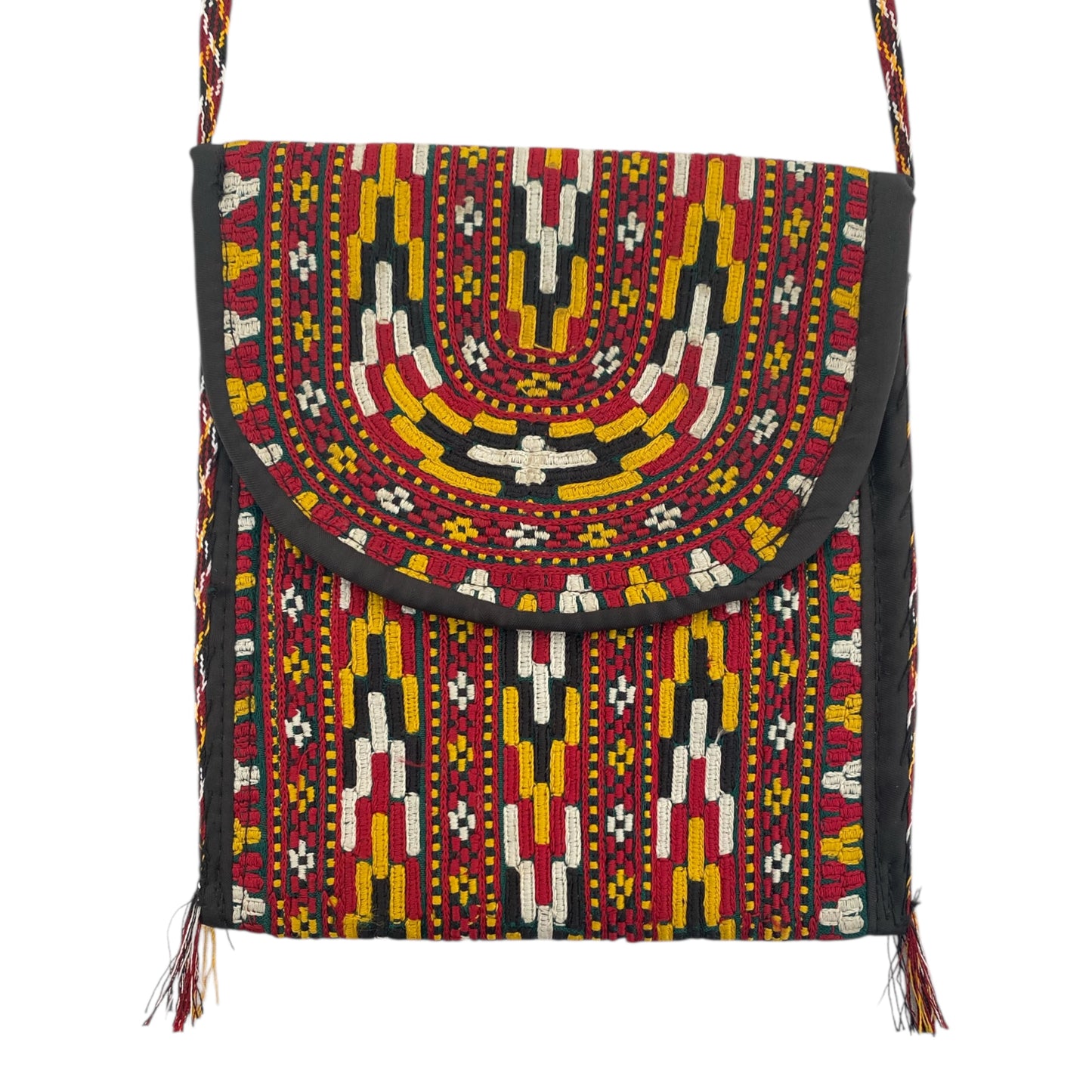 Ethnic Boho Bohemian Embroidered Pouch Purse Case