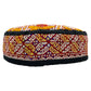 Yellow White Red Turkmen Amu Derya Hat