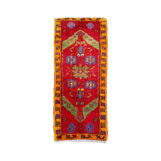 Turkish Tribal Nomadic Small Carpet Rug