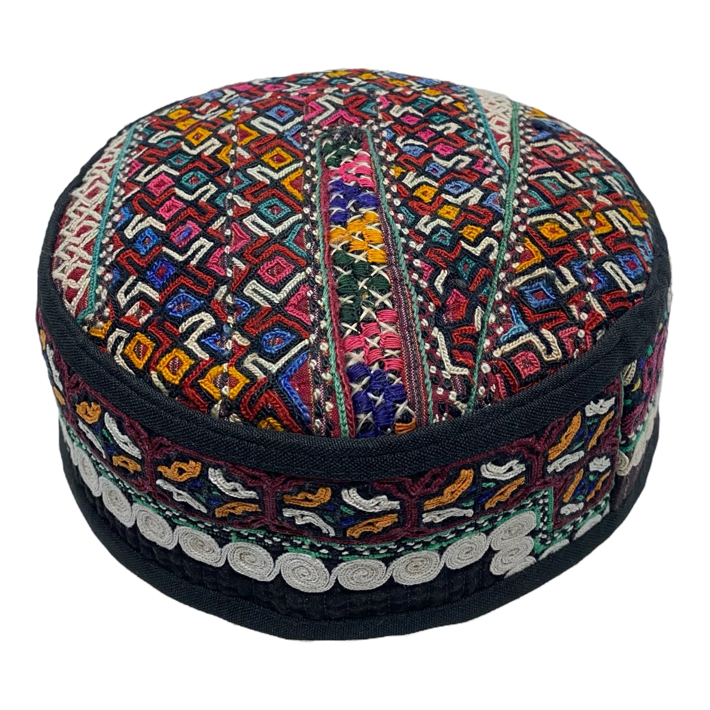 Colorful Turkmen Sahra Embroidered Hat