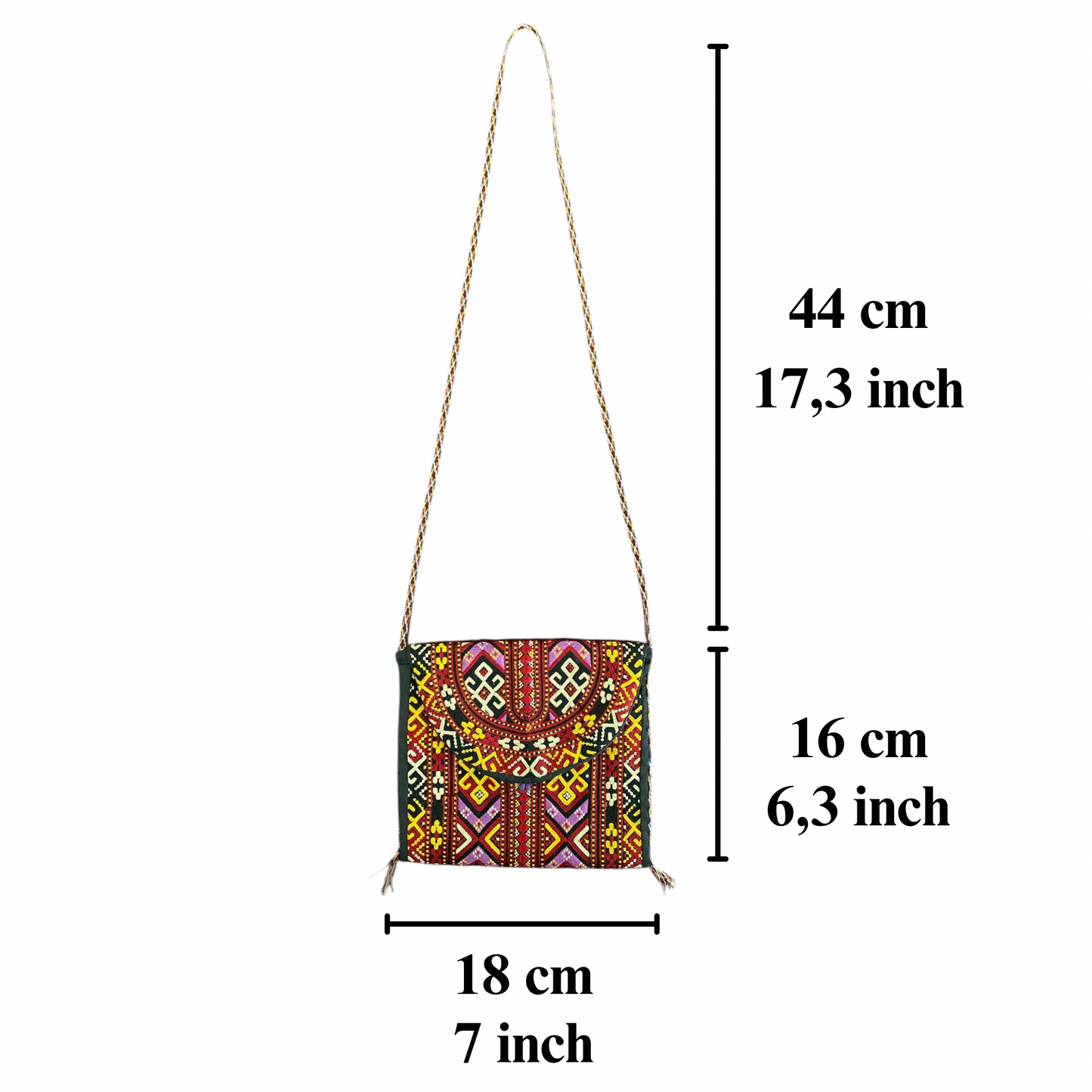 Bohemian Embroidered Multi Color Turkoman Bag