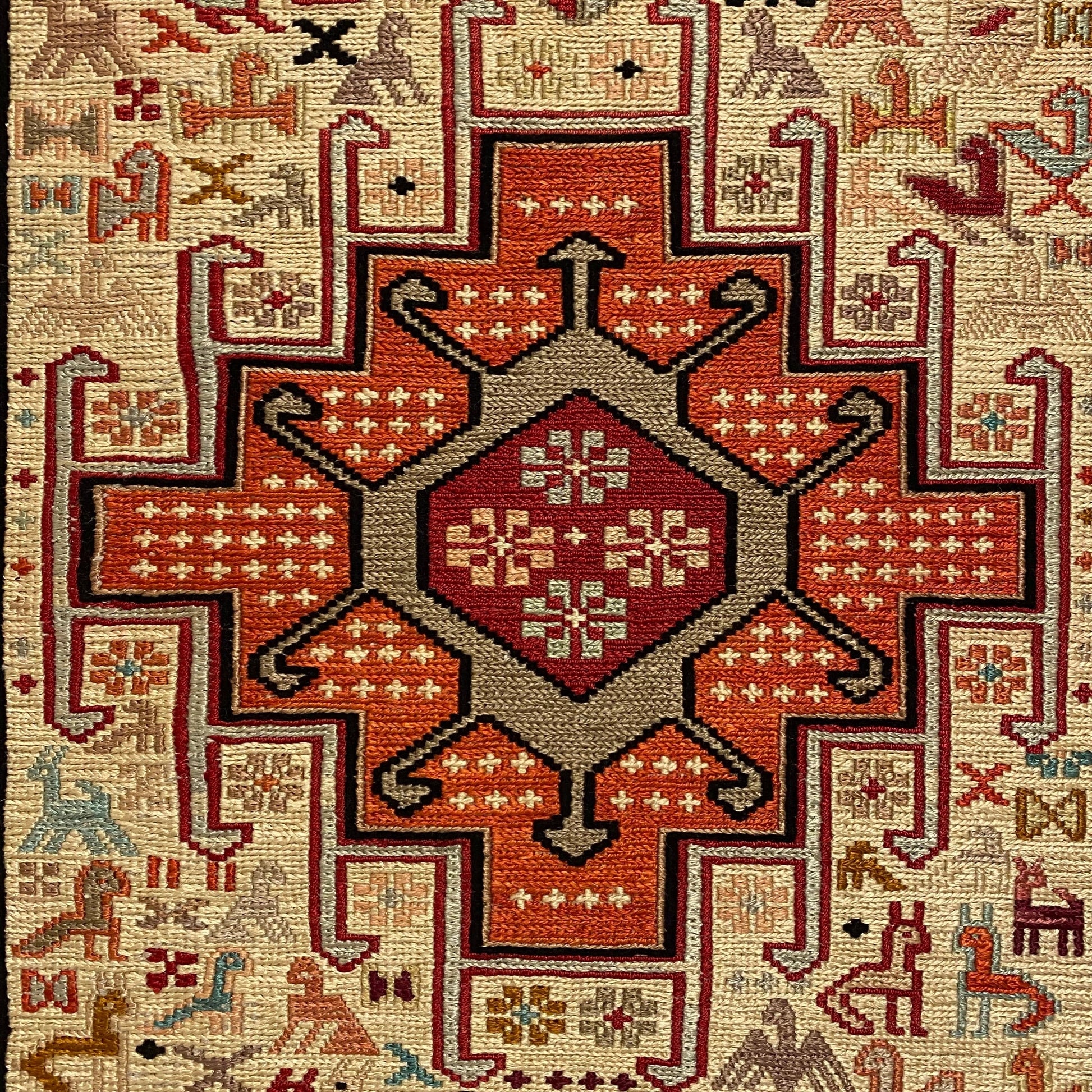 9' Ft Silk Soumak Runner Rug - Kilim Art Gallery